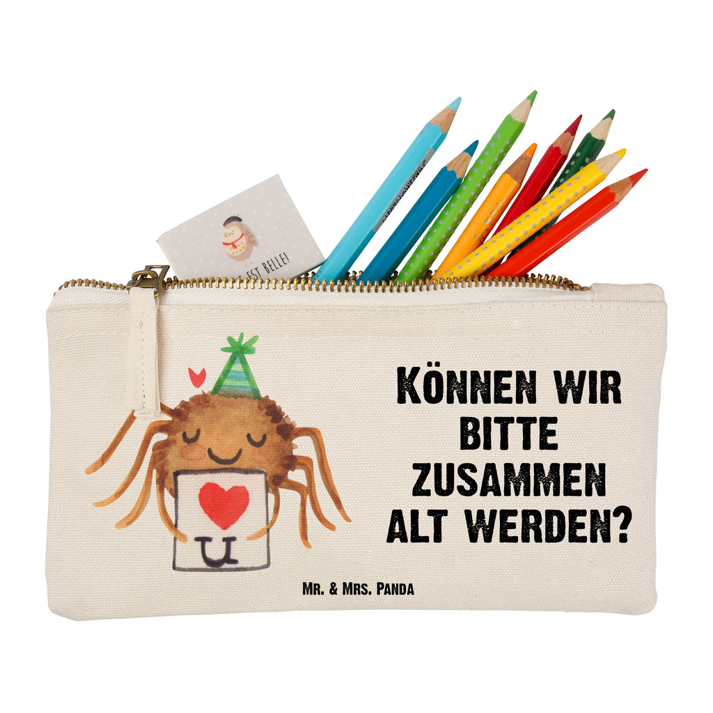 Schminktasche Spinne Agathe Brief Schminktasche, Kosmetiktasche, Kosmetikbeutel, Stiftemäppchen, Etui, Federmappe, Makeup, XXL, Schminketui, Kosmetiketui, Schlamperetui, Spinne Agathe, Spinne, Agathe, Videos, Merchandise, Liebesbeweis, Ich Liebe dich, Heiratsantrag, Verliebt, Liebespaar, Liebesgeschenk, Treuebeweis, Treuetest