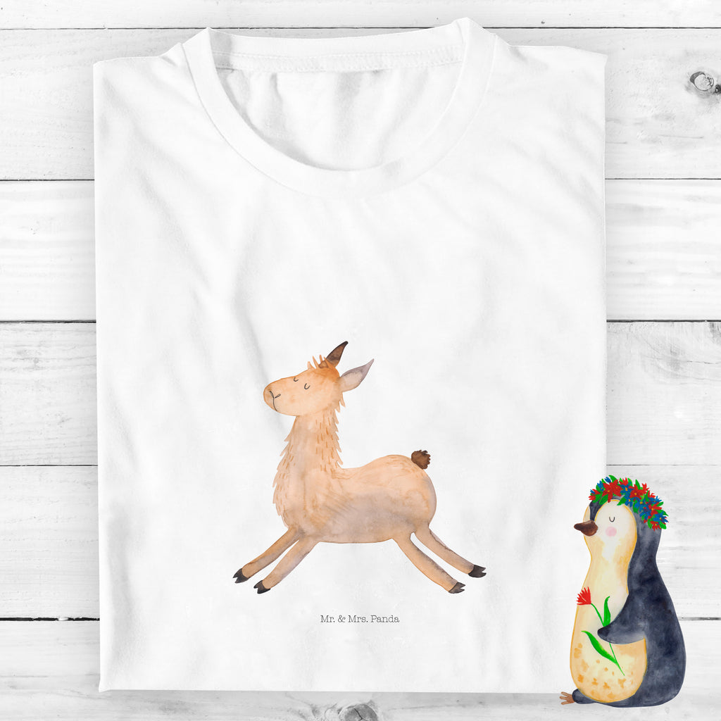 Organic Kinder T-Shirt Lama Springen Kinder T-Shirt, Kinder T-Shirt Mädchen, Kinder T-Shirt Jungen, Lama, Alpaka, Lamas, Lieblingstag, Happy day, fröhlich, Glück, Freundin, Liebeskummer, Neustart, guten Morgen, Start, Prüfung, Abitur