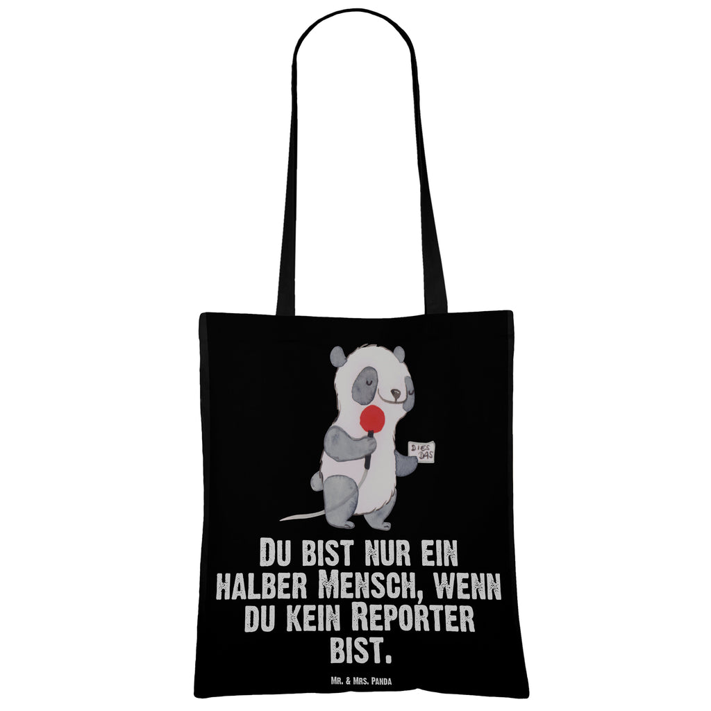 Tragetasche Reporter mit Herz Beuteltasche, Beutel, Einkaufstasche, Jutebeutel, Stoffbeutel, Tasche, Shopper, Umhängetasche, Strandtasche, Schultertasche, Stofftasche, Tragetasche, Badetasche, Jutetasche, Einkaufstüte, Laptoptasche, Beruf, Ausbildung, Jubiläum, Abschied, Rente, Kollege, Kollegin, Geschenk, Schenken, Arbeitskollege, Mitarbeiter, Firma, Danke, Dankeschön