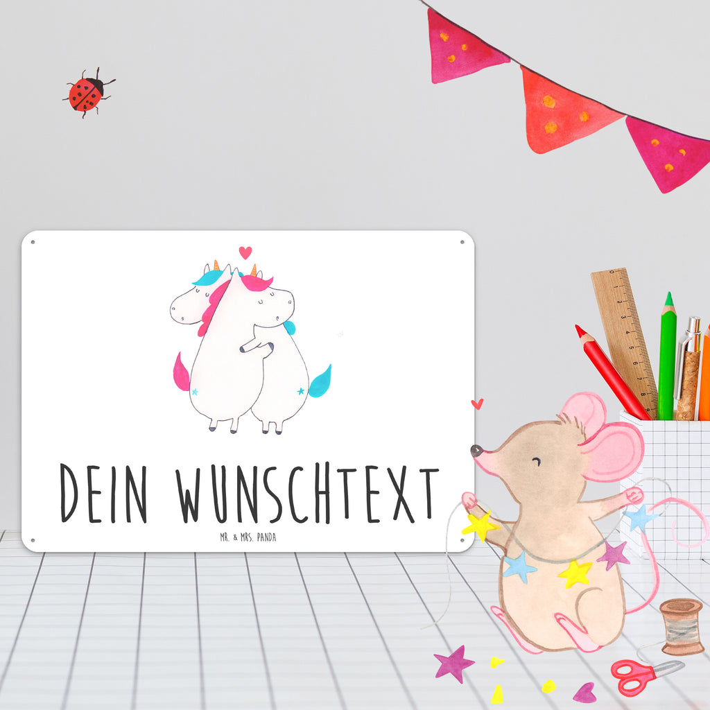 Personalisiertes Blechschild Einhorn Mitteilung Blechschild, Metallschild, Geschenk Schild, Schild, Magnet-Metall-Schild, Deko Schild, Wandschild, Wand-Dekoration, Türschild, Einhorn, Einhörner, Einhorn Deko, Pegasus, Unicorn, Valentinstag, Valentine, Liebe, Geschenk, Partner, Ehe, lustig, witzig, Spruch