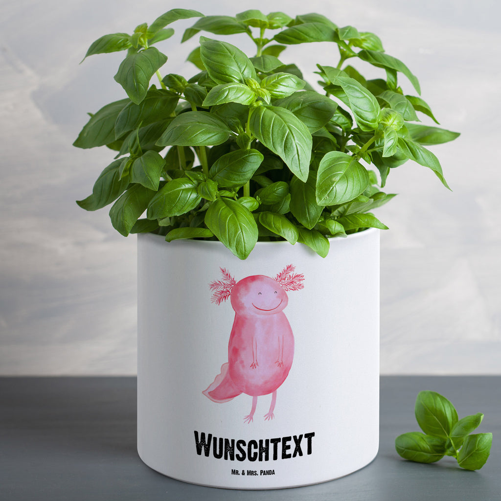 Personalisierter XL Blumentopf Axolotl glücklich Personalisierter Blumentopf, Personalisierter Übertopf, Personalisierter Pflanztopf, Personalisierter Keramiktopf, Personalisierter Kräutertopf, Personalisierter Topf, Personalisierter Pflanzkübel, Personalisierter Blumenübertopf, Axolotl, Molch, Axolot, Schwanzlurch, Lurch, Lurche, Motivation, gute Laune