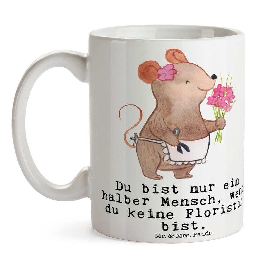 Tasse Floristin mit Herz Tasse, Kaffeetasse, Teetasse, Becher, Kaffeebecher, Teebecher, Keramiktasse, Porzellantasse, Büro Tasse, Geschenk Tasse, Tasse Sprüche, Tasse Motive, Kaffeetassen, Tasse bedrucken, Designer Tasse, Cappuccino Tassen, Schöne Teetassen, Beruf, Ausbildung, Jubiläum, Abschied, Rente, Kollege, Kollegin, Geschenk, Schenken, Arbeitskollege, Mitarbeiter, Firma, Danke, Dankeschön, Blumenhändlerin, Floristin, Blumenlanden, Blumenprofi