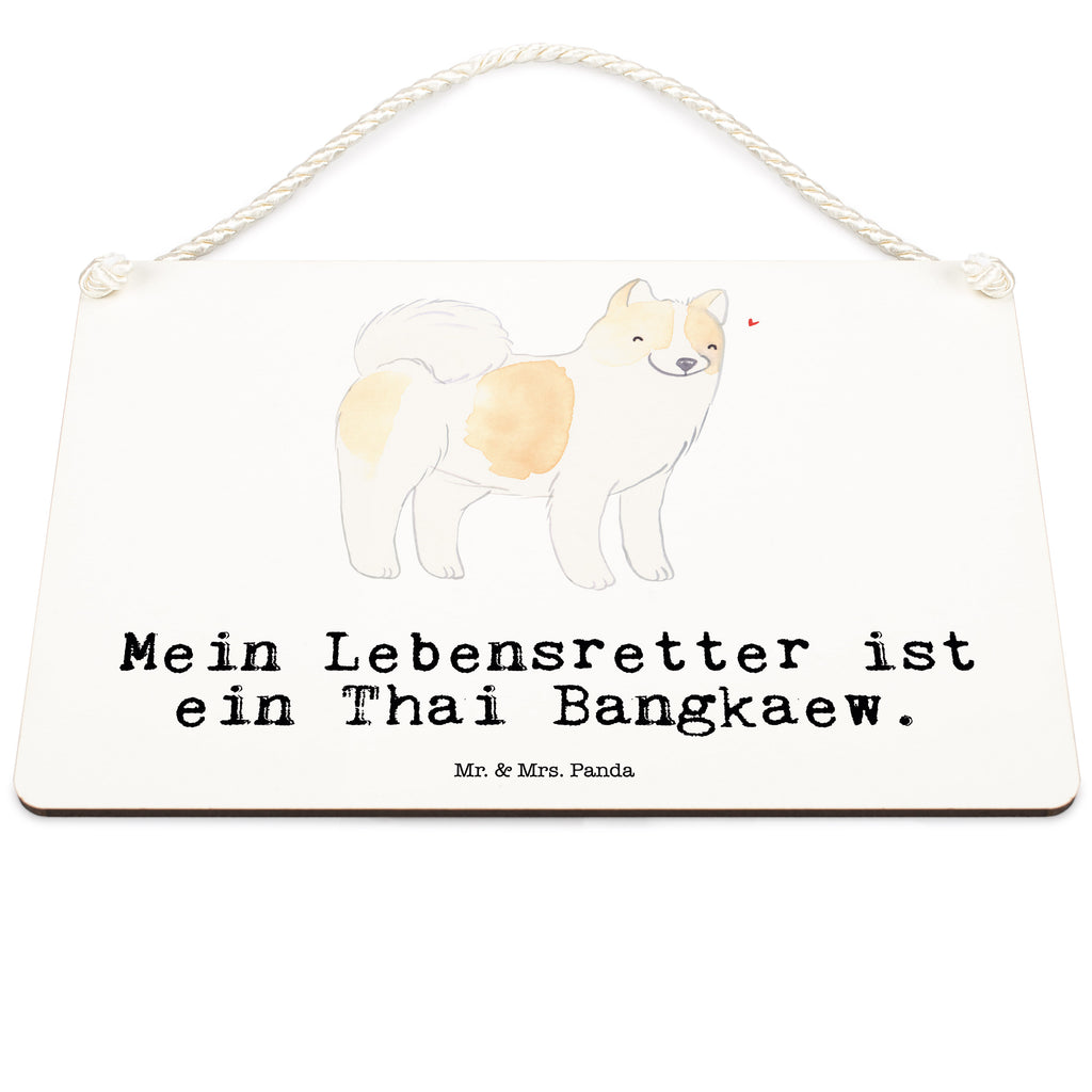 Deko Schild Thai Bangkaew Lebensretter Dekoschild, Deko Schild, Schild, Tür Schild, Türschild, Holzschild, Wandschild, Wanddeko, Hund, Hunderasse, Rassehund, Hundebesitzer, Geschenk, Tierfreund, Schenken, Welpe, Thai Bangkaew Dog