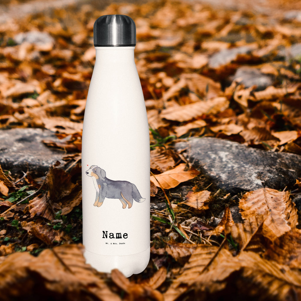 Personalisierte Thermosflasche Berner Sennenhund Lebensretter Personalisierte Isolierflasche, Personalisierte Thermoflasche, Personalisierte Trinkflasche, Trinkflasche Mit Namen, Wunschname, Bedrucken, Namensflasche, Hund, Hunderasse, Rassehund, Hundebesitzer, Geschenk, Tierfreund, Schenken, Welpe, Dürrbächler, Berner Sennenhund