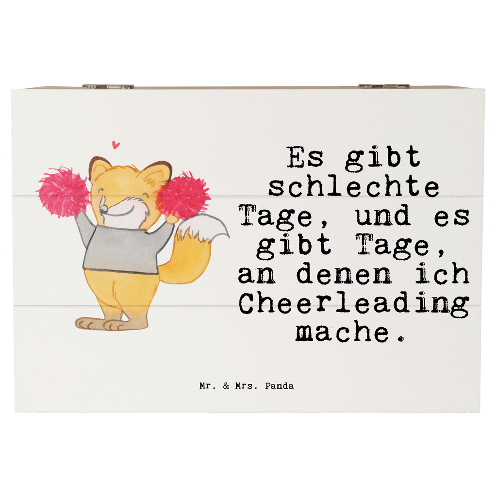 Holzkiste Fuchs Cheerleader Tage Holzkiste, Kiste, Schatzkiste, Truhe, Schatulle, XXL, Erinnerungsbox, Erinnerungskiste, Dekokiste, Aufbewahrungsbox, Geschenkbox, Geschenkdose, Geschenk, Sport, Sportart, Hobby, Schenken, Danke, Dankeschön, Auszeichnung, Gewinn, Sportler, Cheerleader, Cheerleading, Turnen, Turn Club, Turniere