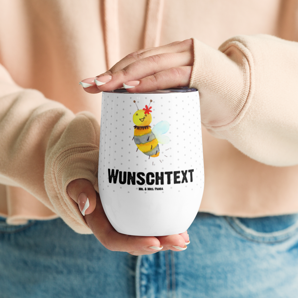 Personalisierter Weinbecher Biene Blume Personalisierter Weinbecher, Personalisierter Glühwein Becher, Heißgetränke, Personalisierter Trinkbecher, Personalisierter Weinkelch, Personalisiertes Weingläser, hochwertiger Weinbecher, Weinbecher Reisen, Weinbecher unterwegs, Personalisertes Sommerglas, mit Namen, Wunschtext, Personalisierung, selbst bedrucken, Personalisiertes Weinglas, Biene, Wespe, Hummel