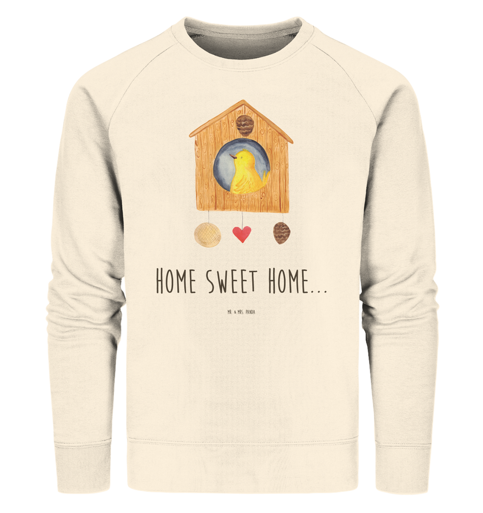 Organic Pullover Vogelhaus sweet Home Pullover, Pullover Männer, Pullover Frauen, Sweatshirt, Sweatshirt Männer, Sweatshirt Frauen, Unisex, Tiermotive, Gute Laune, lustige Sprüche, Tiere, Vogelhaus, Vogel, Home sweet Home, Einzug, Umzug, Geschenk, Einzugsgeschenk, Hausbau, Haus