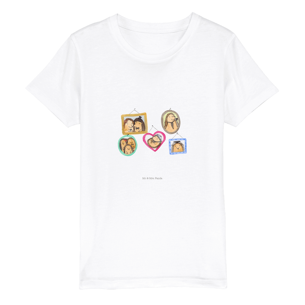 Organic Kinder T-Shirt Igel Familie Kinder T-Shirt, Kinder T-Shirt Mädchen, Kinder T-Shirt Jungen, Familie, Vatertag, Muttertag, Bruder, Schwester, Mama, Papa, Oma, Opa, Liebe, Igel, Bilder, Zusammenhalt, Glück