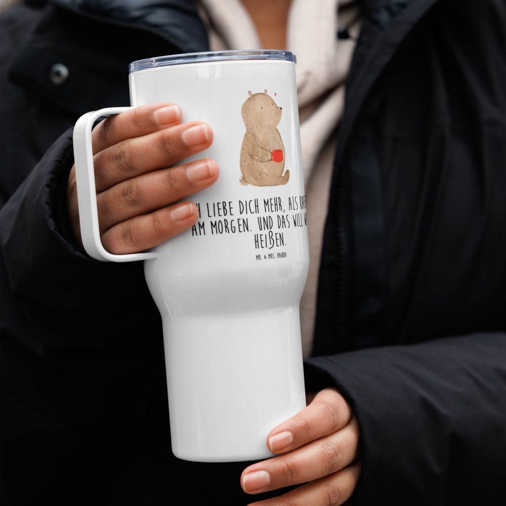 XXL Thermobecher Bär Morgenkaffee Thermobecher, XL Thermobecher, Reisebecher, XL Reisetasse, Großer Thermobecher, Autobecher, Jumbo Becher, Liebe, Partner, Freund, Freundin, Ehemann, Ehefrau, Heiraten, Verlobung, Heiratsantrag, Liebesgeschenk, Jahrestag, Hocheitstag, Valentinstag, Geschenk für Frauen, Hochzeitstag, Mitbringsel, Geschenk für Freundin, Geschenk für Partner, Liebesbeweis, für Männer, für Ehemann