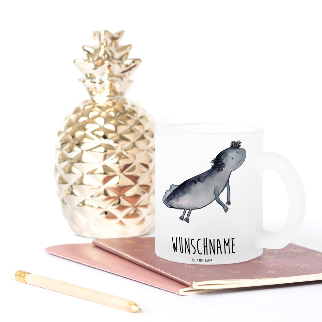 Personalisierte Teetasse Axolotl schwimmt Personalisierte Teetasse, Personalisiertes Teeglas, Personalisierter Teebecher, Personalisierte Glas Teetasse, Personalisierte Teetasse aus Glas, Teetasse mit Namen, Teeglas mit Namen, Teebecher mit Namen, Glas Teetasse mit Namen, Teetasse aus Glas mit Namen, Teetasse Wunschname, Teetasse selbst gestalten., Axolotl, Molch, Axolot, Schwanzlurch, Lurch, Lurche, Problem, Probleme, Lösungen, Motivation