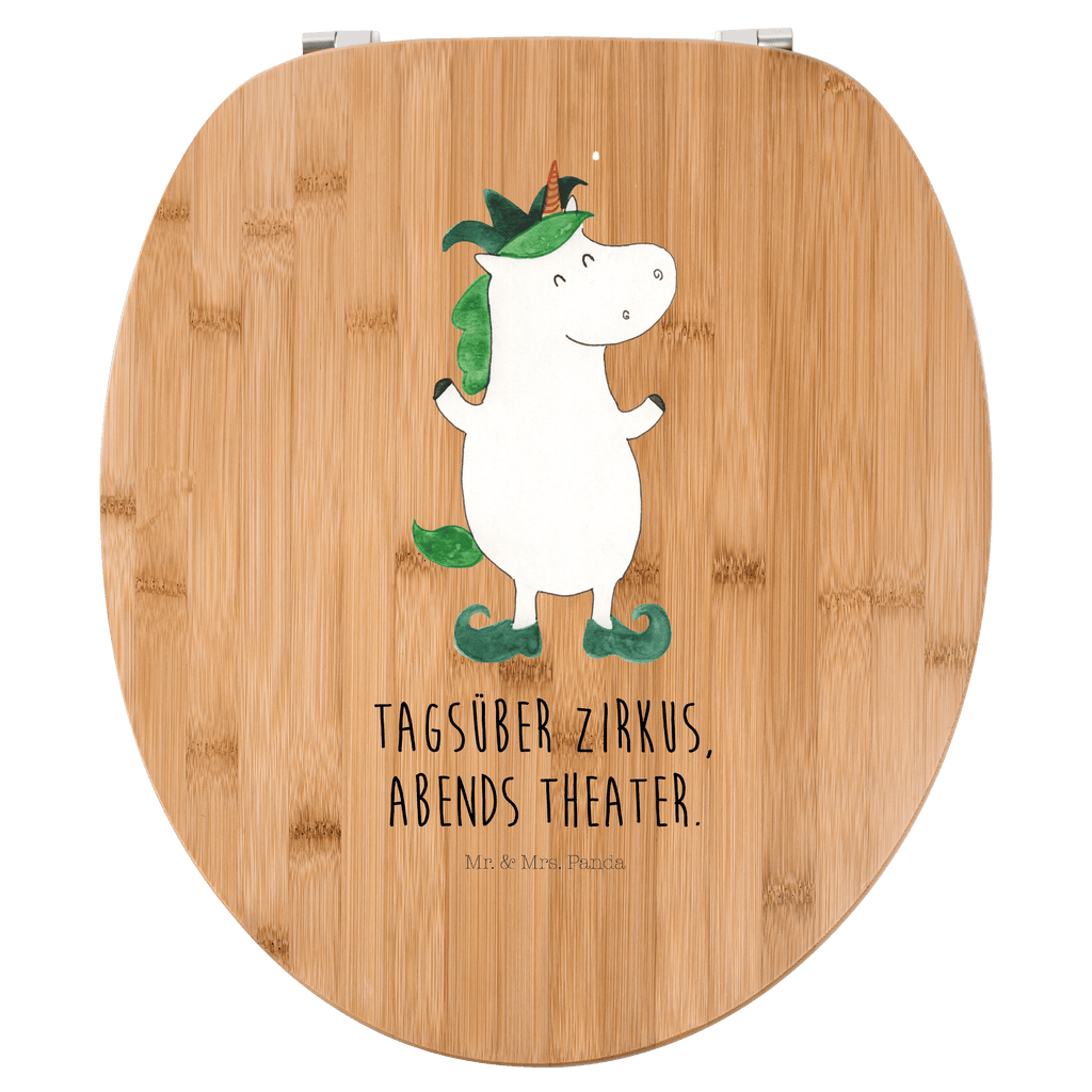 Motiv WC Sitz Einhorn Joker Klobrille, Klodeckel, Toilettendeckel, WC-Sitz, Toilette, Einhorn, Einhörner, Einhorn Deko, Pegasus, Unicorn, Hofnarr, Kasper, Gaukler, Mittelalter