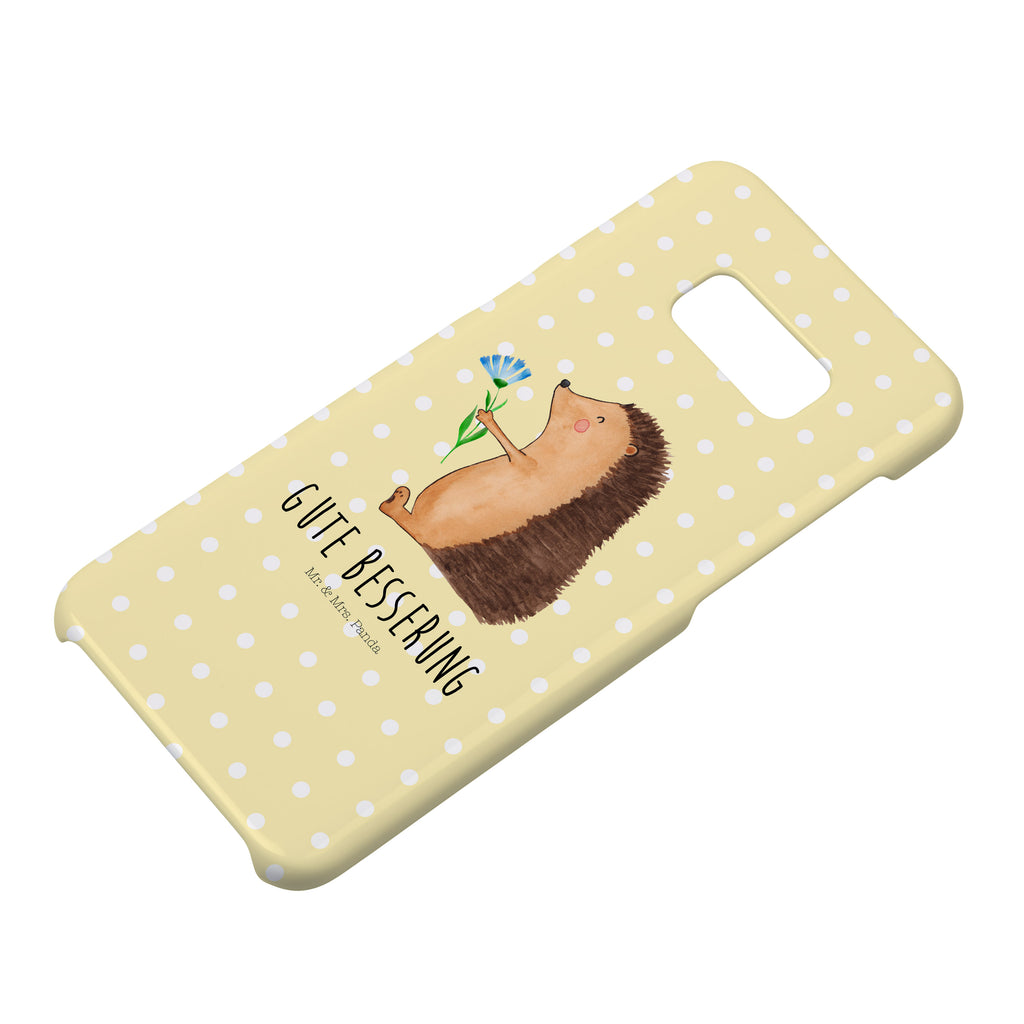 Handyhülle Igel Blumen Handyhülle, Handycover, Cover, Handy, Hülle, Iphone 10, Iphone X, Tiermotive, Gute Laune, lustige Sprüche, Tiere, Igel, Gute Besserung, Genesungswünsche, Krankheit, Krankenhaus, krank, Besuch