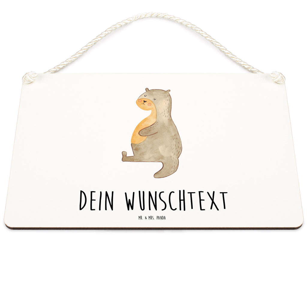 Personalisiertes Deko Schild Otter Bauch Dekoschild, Deko Schild, Schild, Tür Schild, Türschild, Holzschild, Wandschild, Wanddeko, Otter, Fischotter, Seeotter, Otter Seeotter See Otter