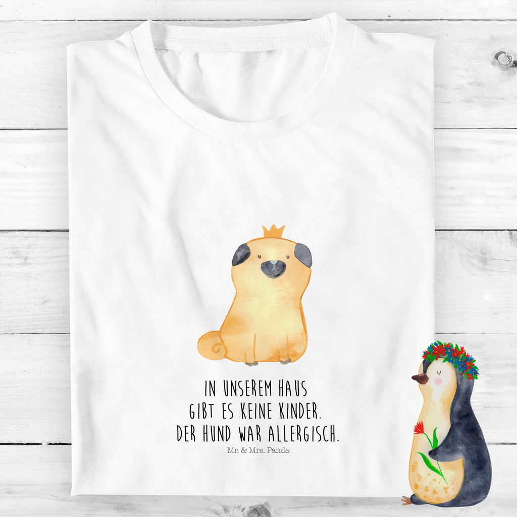 Organic Kinder T-Shirt Mops Krone Kinder T-Shirt, Kinder T-Shirt Mädchen, Kinder T-Shirt Jungen, Hund, Hundemotiv, Haustier, Hunderasse, Tierliebhaber, Hundebesitzer, Sprüche, Mops, allergisch, kinderlos, Hausregel, Hundebesitzer. Spruch, lustig