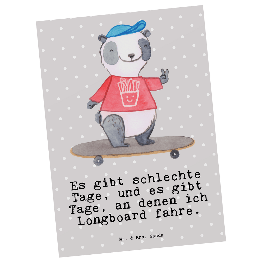 Postkarte Panda Longboard fahren Tage Postkarte, Karte, Geschenkkarte, Grußkarte, Einladung, Ansichtskarte, Geburtstagskarte, Einladungskarte, Dankeskarte, Ansichtskarten, Einladung Geburtstag, Einladungskarten Geburtstag, Geschenk, Sport, Sportart, Hobby, Schenken, Danke, Dankeschön, Auszeichnung, Gewinn, Sportler, Longboard fahren, Skaten