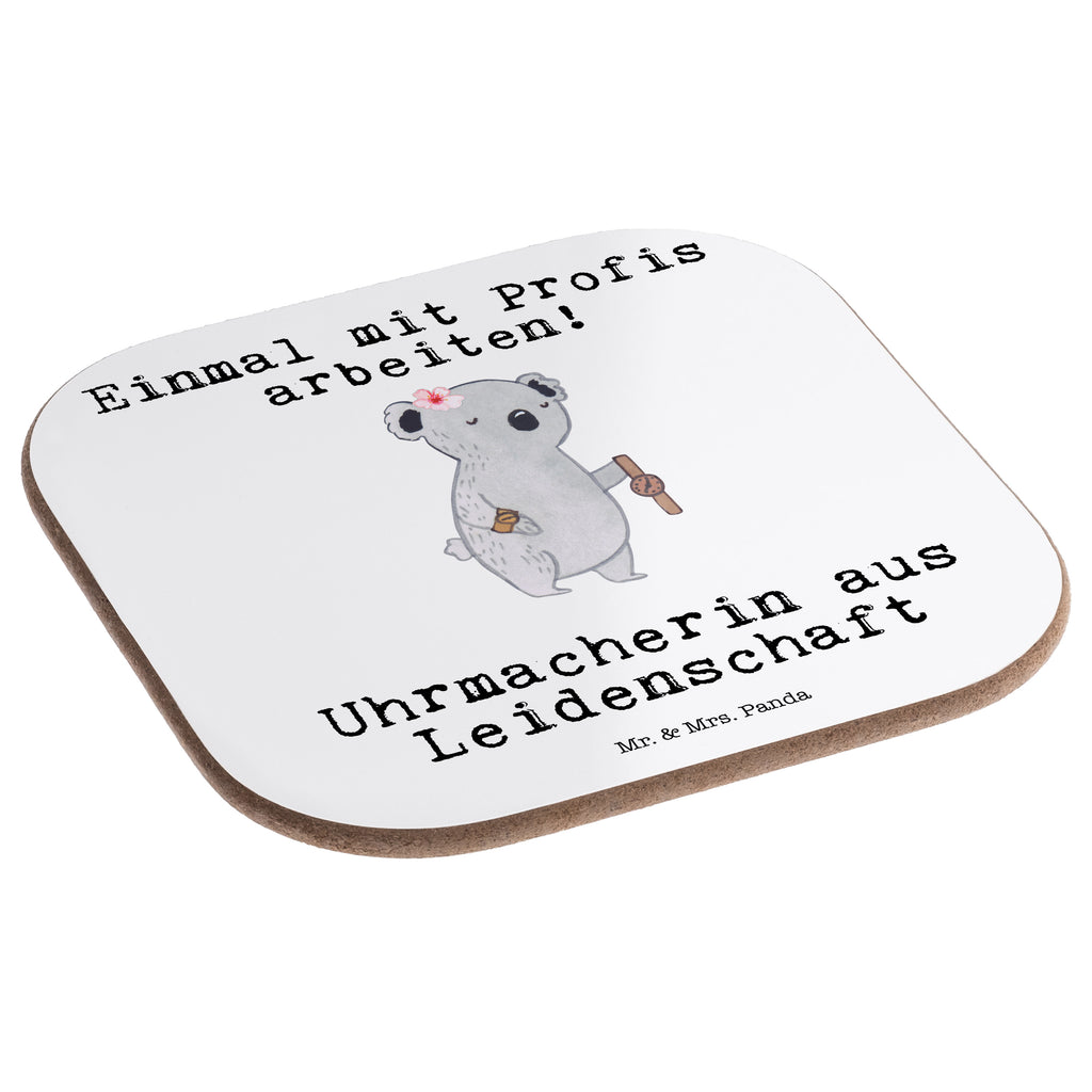 Quadratische Untersetzer Uhrmacherin aus Leidenschaft Untersetzer, Bierdeckel, Glasuntersetzer, Untersetzer Gläser, Getränkeuntersetzer, Untersetzer aus Holz, Untersetzer für Gläser, Korkuntersetzer, Untersetzer Holz, Holzuntersetzer, Tassen Untersetzer, Untersetzer Design, Beruf, Ausbildung, Jubiläum, Abschied, Rente, Kollege, Kollegin, Geschenk, Schenken, Arbeitskollege, Mitarbeiter, Firma, Danke, Dankeschön