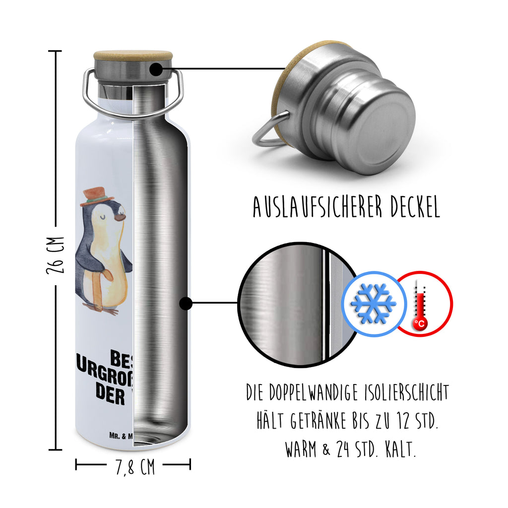 Trinkflasche Pinguin Beste Urgroßeltern der Welt Thermosflasche, Isolierflasche, Edelstahl, Trinkflasche, isoliert, Wamrhaltefunktion, Sportflasche, Flasche zum Sport, Sportlerflasche, für, Dankeschön, Geschenk, Schenken, Geburtstag, Geburtstagsgeschenk, Geschenkidee, Danke, Bedanken, Mitbringsel, Freude machen, Geschenktipp, Urgroßeltern, Urgrosseltern, Uhrgroßeltern, Uhroma, Uhropa, Uropa, Ur, Uroma, Großeltern, Großmutter, Großvater, Opa, Omi, Oma, Opi. Großpapa, Großmama, Enkel, Enkelin, Enkelkind, Kleinigkeit, Omma, Ommi, Oppa, Oppi, Bester