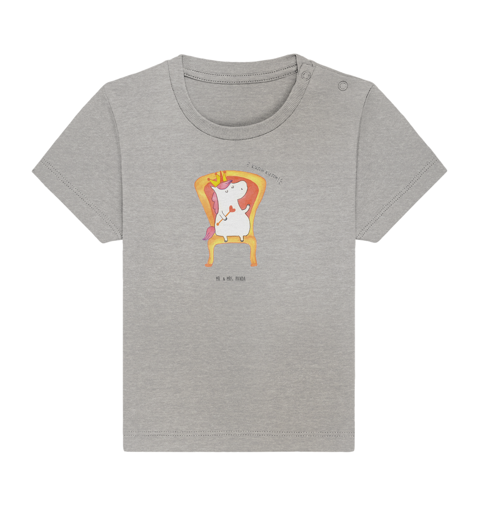 Organic Baby Shirt Einhorn König Baby T-Shirt, Jungen Baby T-Shirt, Mädchen Baby T-Shirt, Shirt, Einhorn, Einhörner, Einhorn Deko, Pegasus, Unicorn, König, Präsident, Bundeskanzler, Herrscher, Kaiser, Prinzessin, Krone