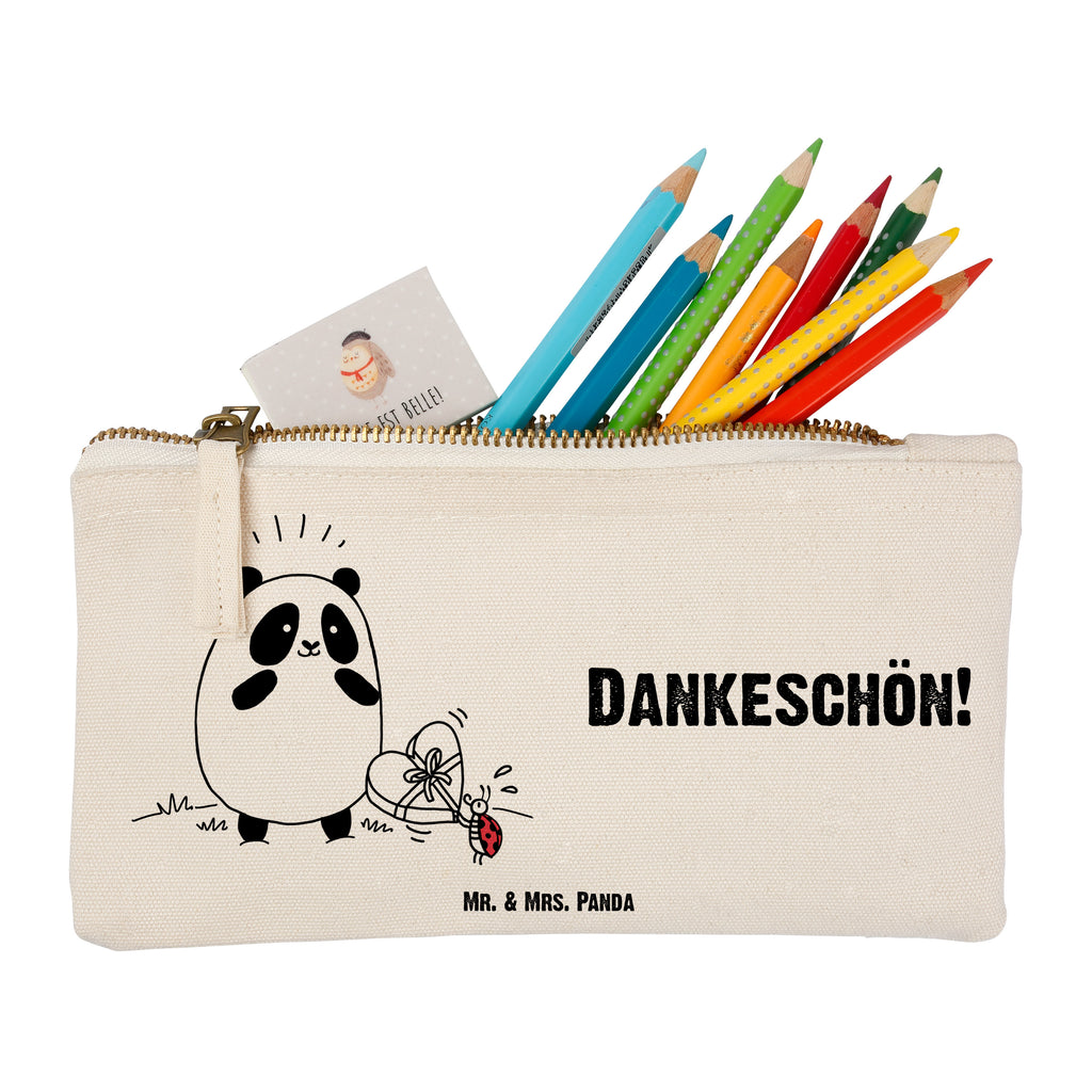 Schminktasche Easy & Peasy Dankeschön Schminktasche, Kosmetiktasche, Kosmetikbeutel, Stiftemäppchen, Etui, Federmappe, Makeup, XXL, Schminketui, Kosmetiketui, Schlamperetui