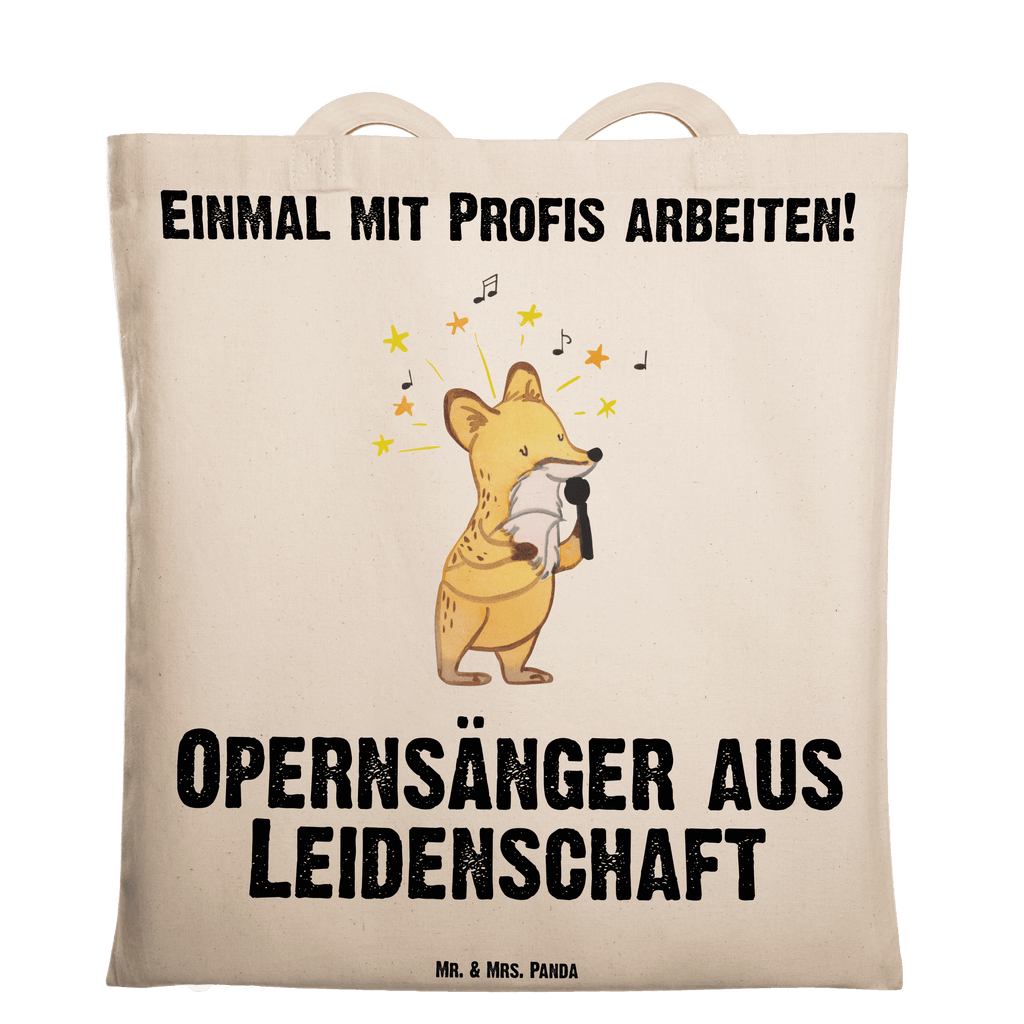 Tragetasche Opernsänger aus Leidenschaft Beuteltasche, Beutel, Einkaufstasche, Jutebeutel, Stoffbeutel, Beruf, Ausbildung, Jubiläum, Abschied, Rente, Kollege, Kollegin, Geschenk, Schenken, Arbeitskollege, Mitarbeiter, Firma, Danke, Dankeschön