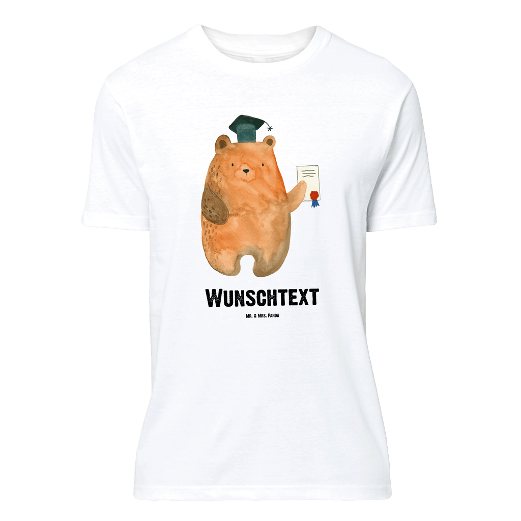 Personalisiertes T-Shirt Prüfungsbär T-Shirt Personalisiert, T-Shirt mit Namen, T-Shirt mit Aufruck, Männer, Frauen, Wunschtext, Bedrucken, Bär, Teddy, Teddybär, Abitur, Prüfungen, Prüfung bestanden, Abschluss, Zeugnis, Abschlusszeugnis