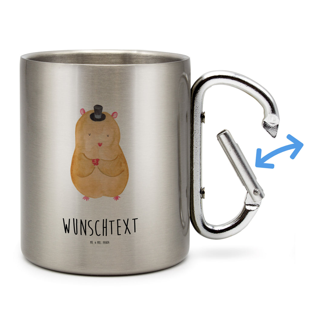 Personalisierter Edelstahlbecher Hamster mit Hut Personalisierte Edelstahltasse, Personalisierter Edelstahlbecher, Personalisierter Outdoor Becher, Personalisierte Outdoor Tasse, Tiermotive, Gute Laune, lustige Sprüche, Tiere, Hamster, Hut, Magier, Zylinder, Zwerghamster, Zauberer