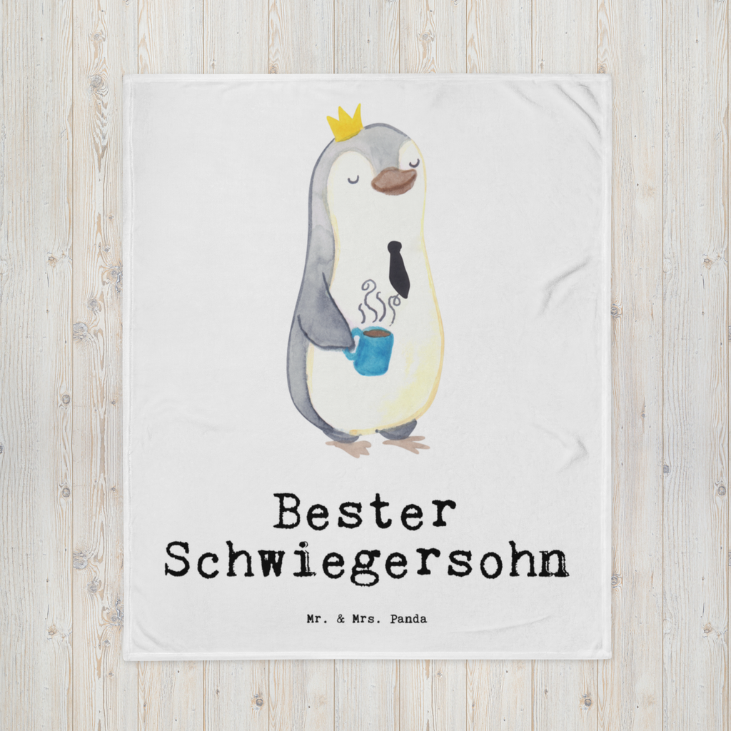 Kuscheldecke Pinguin Bester Schwiegersohn Decke, Wohndecke, Tagesdecke, Wolldecke, Sofadecke, für, Dankeschön, Geschenk, Schenken, Geburtstag, Geburtstagsgeschenk, Geschenkidee, Danke, Bedanken, Mitbringsel, Freude machen, Geschenktipp, Schwiegersohn, Tochter, Ehefrau des Sohns, Frau, angeheiratet, Hochzeit, Heirat