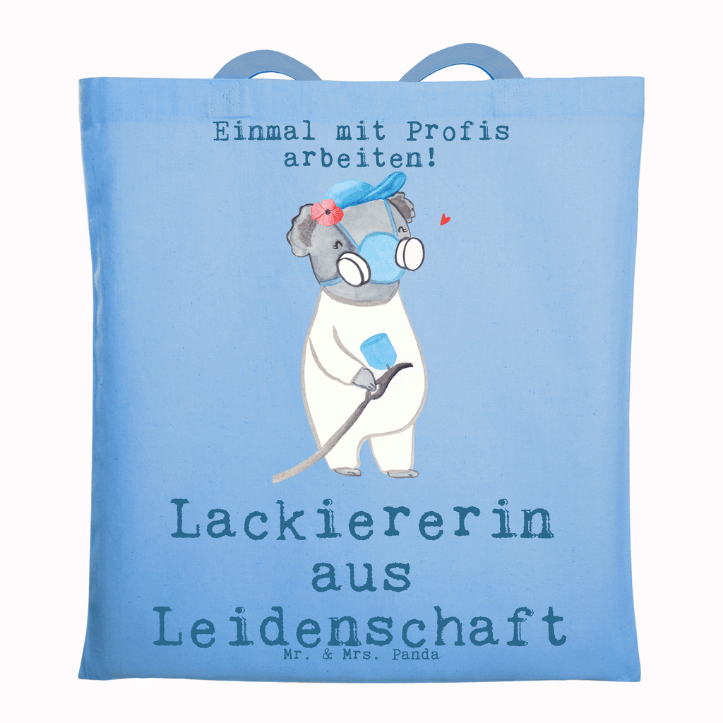 Tragetasche Lackiererin aus Leidenschaft Beuteltasche, Beutel, Einkaufstasche, Jutebeutel, Stoffbeutel, Tasche, Shopper, Umhängetasche, Strandtasche, Schultertasche, Stofftasche, Tragetasche, Badetasche, Jutetasche, Einkaufstüte, Laptoptasche, Beruf, Ausbildung, Jubiläum, Abschied, Rente, Kollege, Kollegin, Geschenk, Schenken, Arbeitskollege, Mitarbeiter, Firma, Danke, Dankeschön, Lackiererin, Lackierermeisterin, Werkstatt Lackiererin, Gesellenprüfung