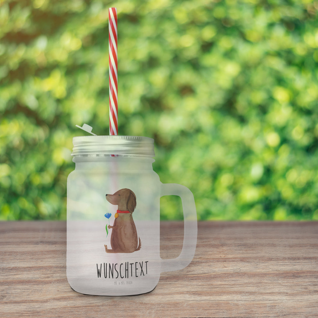 Personalisiertes Trinkglas Mason Jar Hund Blume Personalisiertes Mason Jar, Personalisiertes Glas, Personalisiertes Trinkglas, Personalisiertes Henkelglas, Personalisiertes Sommerglas, Personalisiertes Einmachglas, Personalisiertes Cocktailglas, Personalisiertes Cocktail-Glas, mit Namen, Wunschtext, Wunschnamen, Mason Jar selbst bedrucken, Wunschglas mit Namen, Bedrucktes Trinkglas, Geschenk mit Namen, Hund, Hundemotiv, Haustier, Hunderasse, Tierliebhaber, Hundebesitzer, Sprüche, Hunde, Frauchen, Hundeliebe