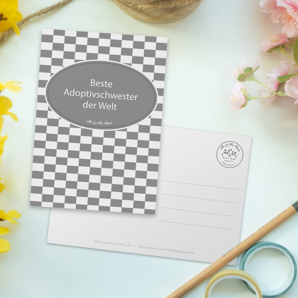 Postkarte Win Adoptivschwester Postkarte, Karte, Geschenkkarte, Grußkarte, Einladung, Ansichtskarte, Geburtstagskarte, Einladungskarte, Dankeskarte, Ansichtskarten, Einladung Geburtstag, Einladungskarten Geburtstag, Gewinner Ziel