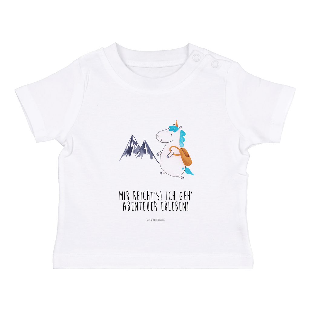 Organic Baby Shirt Einhorn Bergsteiger Baby T-Shirt, Jungen Baby T-Shirt, Mädchen Baby T-Shirt, Shirt, Einhorn, Einhörner, Einhorn Deko, Pegasus, Unicorn, Bergsteiger, Abenteuer, Berge, Abenteurer, Weltenbummler, Weltreise, Reisen, Urlaub, Entdecker