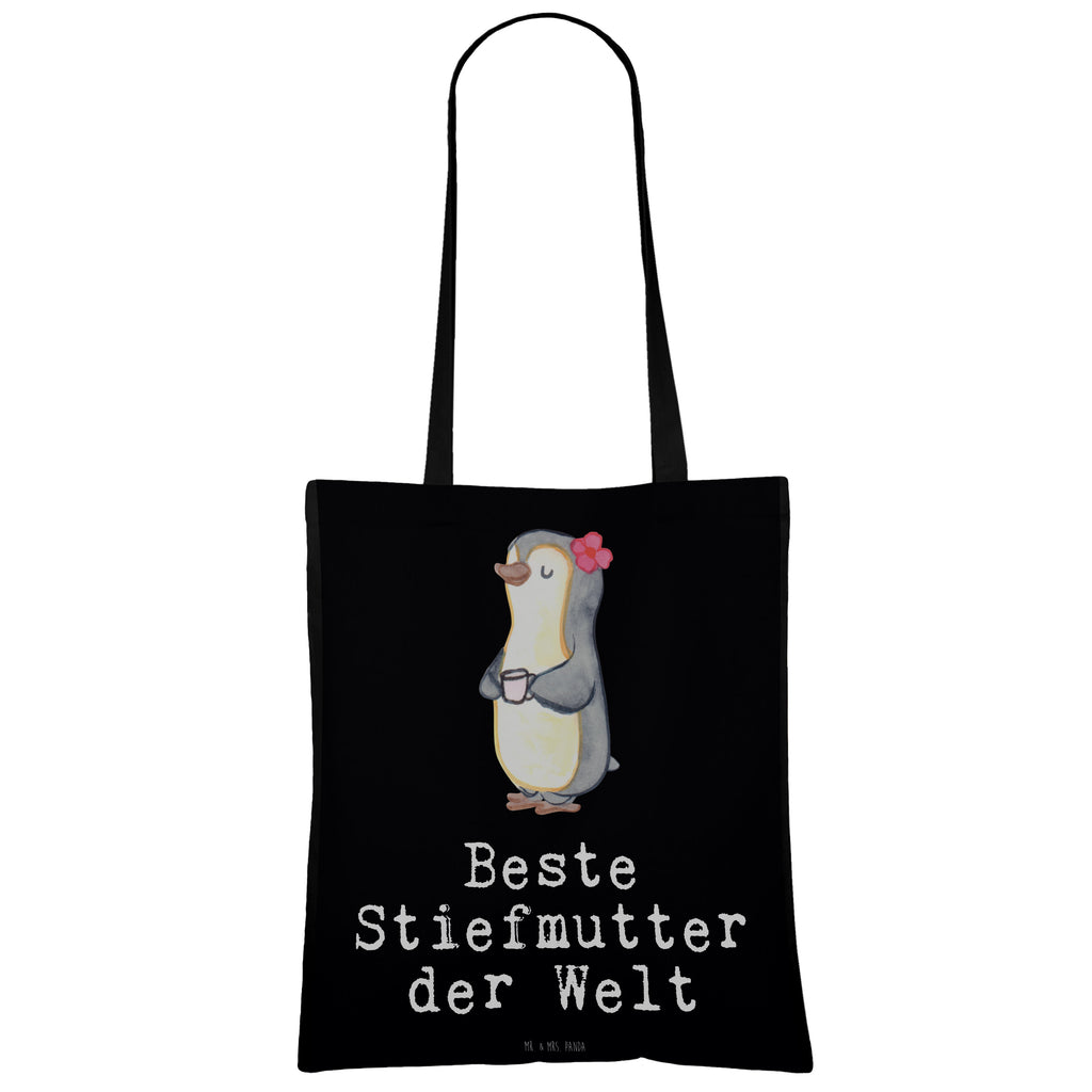 Tragetasche Pinguin Beste Stiefmutter der Welt Beuteltasche, Beutel, Einkaufstasche, Jutebeutel, Stoffbeutel, Tasche, Shopper, Umhängetasche, Strandtasche, Schultertasche, Stofftasche, Tragetasche, Badetasche, Jutetasche, Einkaufstüte, Laptoptasche, für, Dankeschön, Geschenk, Schenken, Geburtstag, Geburtstagsgeschenk, Geschenkidee, Danke, Bedanken, Mitbringsel, Freude machen, Geschenktipp, Stiefmutter, Stief Mutter, Stiefmama, Mami, Mutter, Muttertag, Mutti, Mama, Tochter, Sohn, Beste