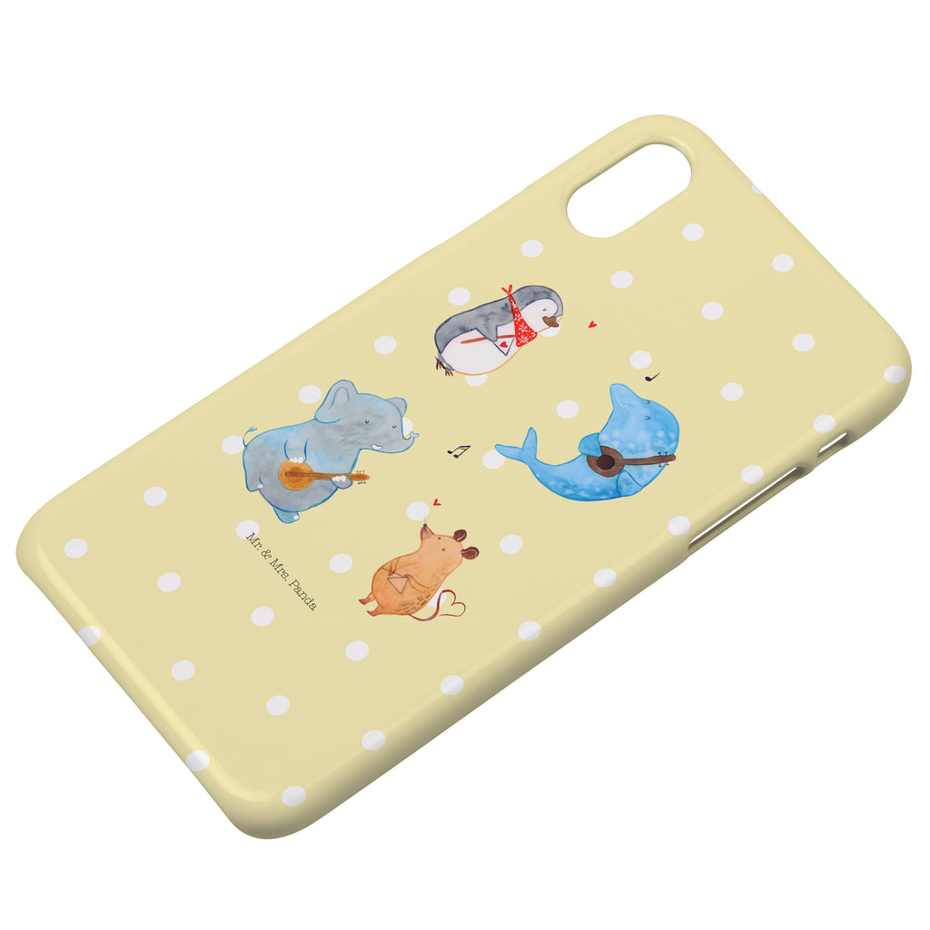 Handyhülle Big Band Handyhülle, Handycover, Cover, Handy, Hülle, Iphone 10, Iphone X, Tiermotive, Gute Laune, lustige Sprüche, Tiere, Hund, Pinguin, Maus, Elefant, Delfin, Gitarre, Band, Triangel, Musikanten, Musik