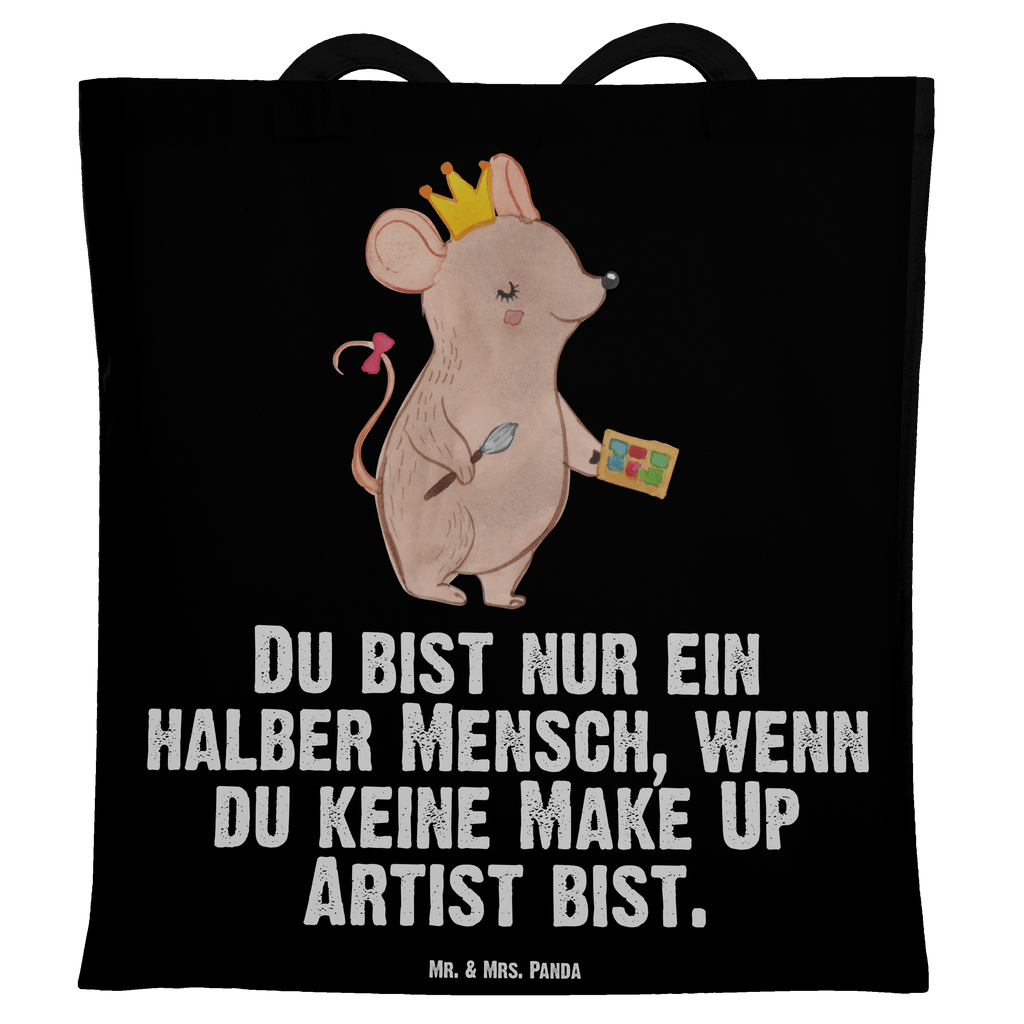 Tragetasche Make Up Artist mit Herz Beuteltasche, Beutel, Einkaufstasche, Jutebeutel, Stoffbeutel, Tasche, Shopper, Umhängetasche, Strandtasche, Schultertasche, Stofftasche, Tragetasche, Badetasche, Jutetasche, Einkaufstüte, Laptoptasche, Beruf, Ausbildung, Jubiläum, Abschied, Rente, Kollege, Kollegin, Geschenk, Schenken, Arbeitskollege, Mitarbeiter, Firma, Danke, Dankeschön, Kosmetiker, Make Up Artist, Maskenbildner, Visagist, Beauty Salon, Kosmetikstudio, Eröffnung