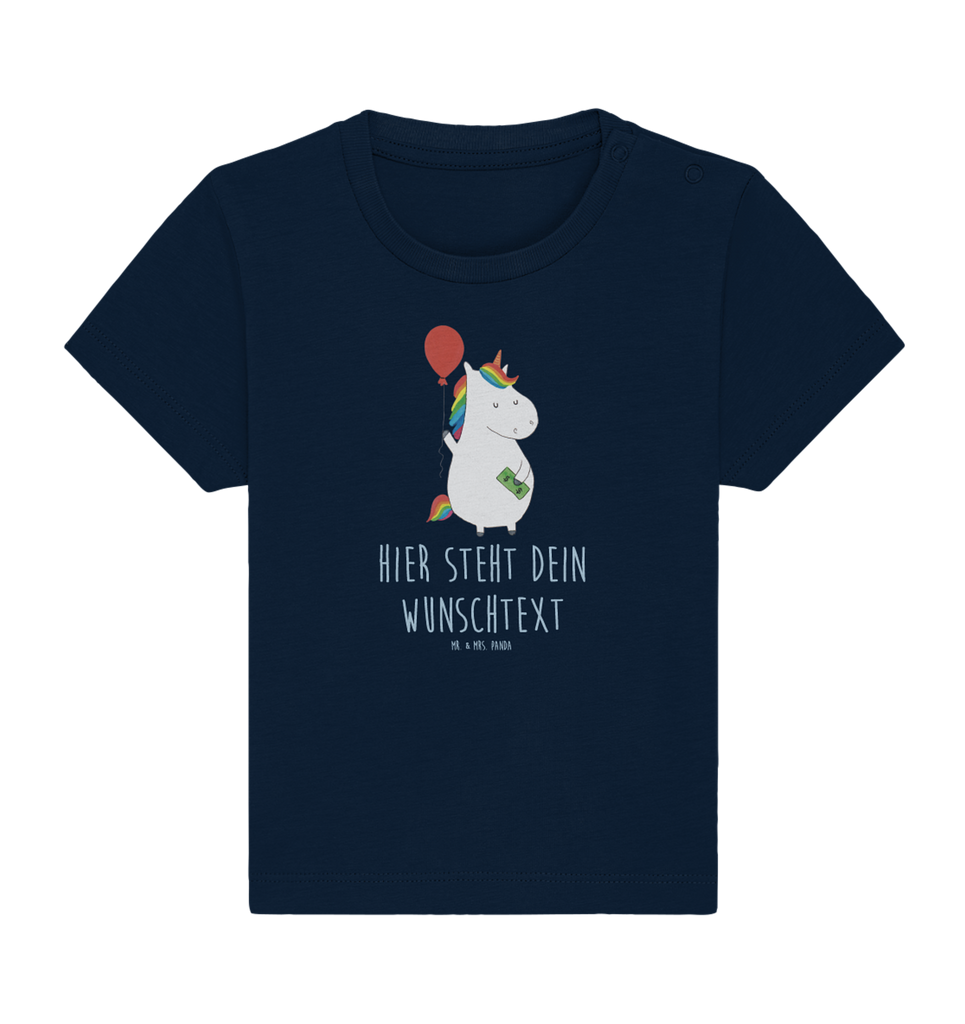 Personalisiertes Baby Shirt Einhorn Luftballon Personalisiertes Baby T-Shirt, Personalisiertes Jungen Baby T-Shirt, Personalisiertes Mädchen Baby T-Shirt, Personalisiertes Shirt, Einhorn, Einhörner, Einhorn Deko, Pegasus, Unicorn, Luftballon, Geld, Lebenslust, Freude, Geschenk, Freundin