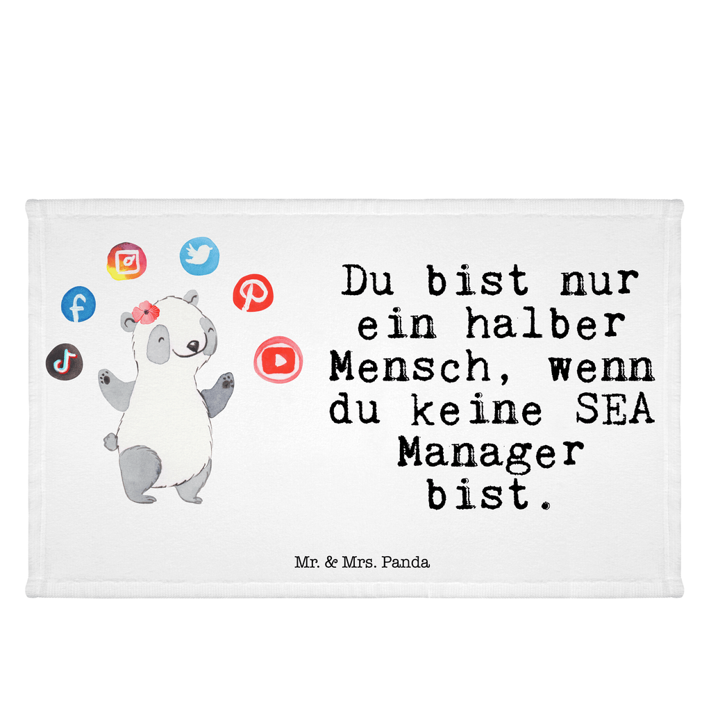 Handtuch SEA Manager mit Herz Gästetuch, Reisehandtuch, Sport Handtuch, Frottier, Kinder Handtuch, Beruf, Ausbildung, Jubiläum, Abschied, Rente, Kollege, Kollegin, Geschenk, Schenken, Arbeitskollege, Mitarbeiter, Firma, Danke, Dankeschön, SEA Manager, Suchmaschinenwerbung, Suchmaschinenmarketing