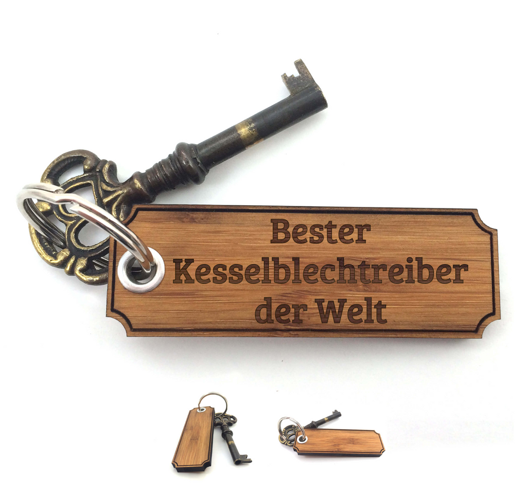 Schlüsselanhänger Classic Gravur Kesselblechtreiber Schlüsselanhänger, Anhänger, Taschenanhänger, Glücksbringer, Schlüsselbund, Schlüsselanhänger Holz, Schlüsselanhänger aus Holz, Holz Schlüsselanhänger, Holzschlüsselanhänger, Geschenke, Schenken, Gravur