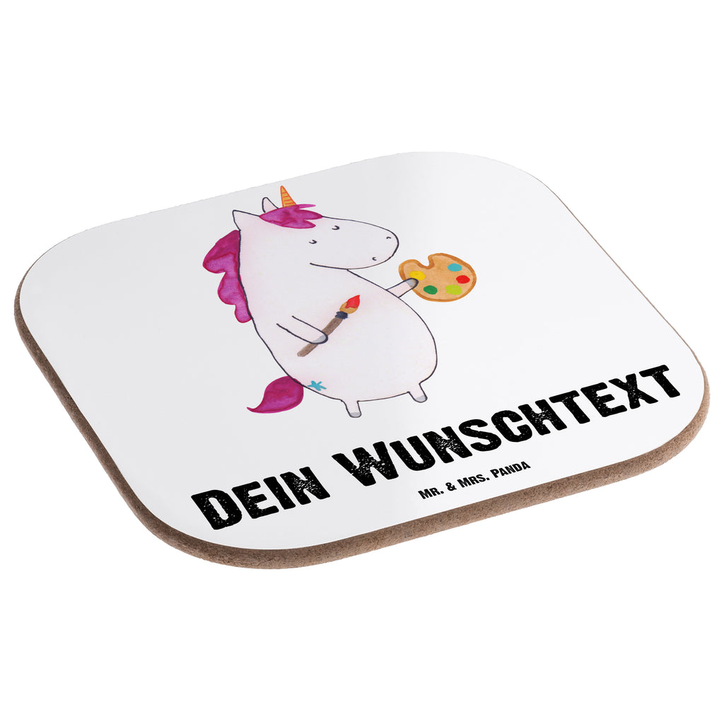 Personalisierte Untersetzer Einhorn Künstler Personalisierte Untersetzer, PErsonalisierte Bierdeckel, Personalisierte Glasuntersetzer, Peronalisierte Untersetzer Gläser, Personalisiert Getränkeuntersetzer, Untersetzer mit Namen, Bedrucken, Personalisieren, Namensaufdruck, Einhorn, Einhörner, Einhorn Deko, Pegasus, Unicorn, Englisch, Künstler, Artist, Malen, Zeichnen, Welt, Farbe, Stift, Pinsel, Geschenk, Maler