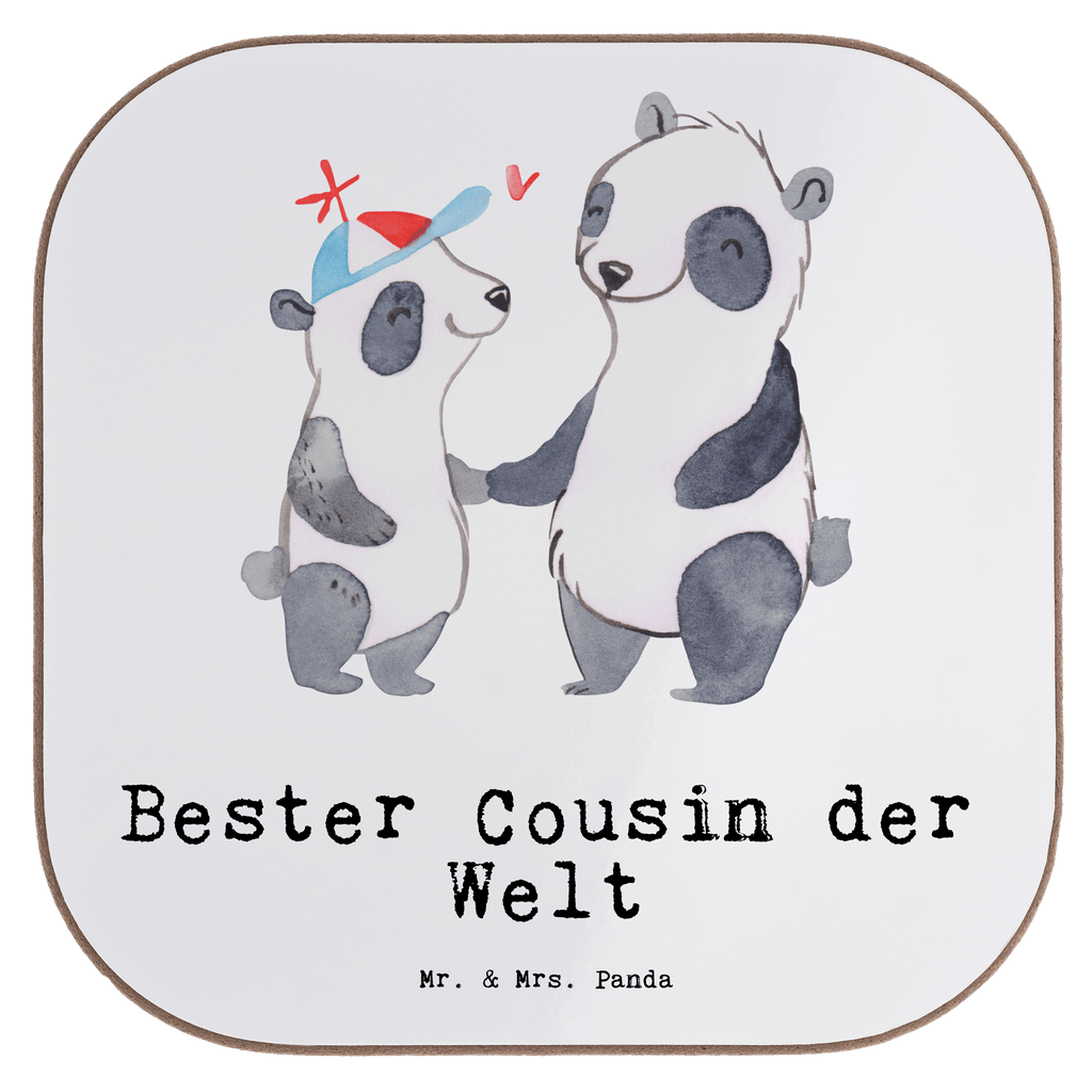 Quadratische Untersetzer Panda Bester Cousin der Welt Untersetzer, Bierdeckel, Glasuntersetzer, Untersetzer Gläser, Getränkeuntersetzer, Untersetzer aus Holz, Untersetzer für Gläser, Korkuntersetzer, Untersetzer Holz, Holzuntersetzer, Tassen Untersetzer, Untersetzer Design, für, Dankeschön, Geschenk, Schenken, Geburtstag, Geburtstagsgeschenk, Geschenkidee, Danke, Bedanken, Mitbringsel, Freude machen, Geschenktipp, Cousin, Kousin, Vetter, Sohn von Onkel, Sohn von Tante, Familie, Verwandtschaft, Cousine