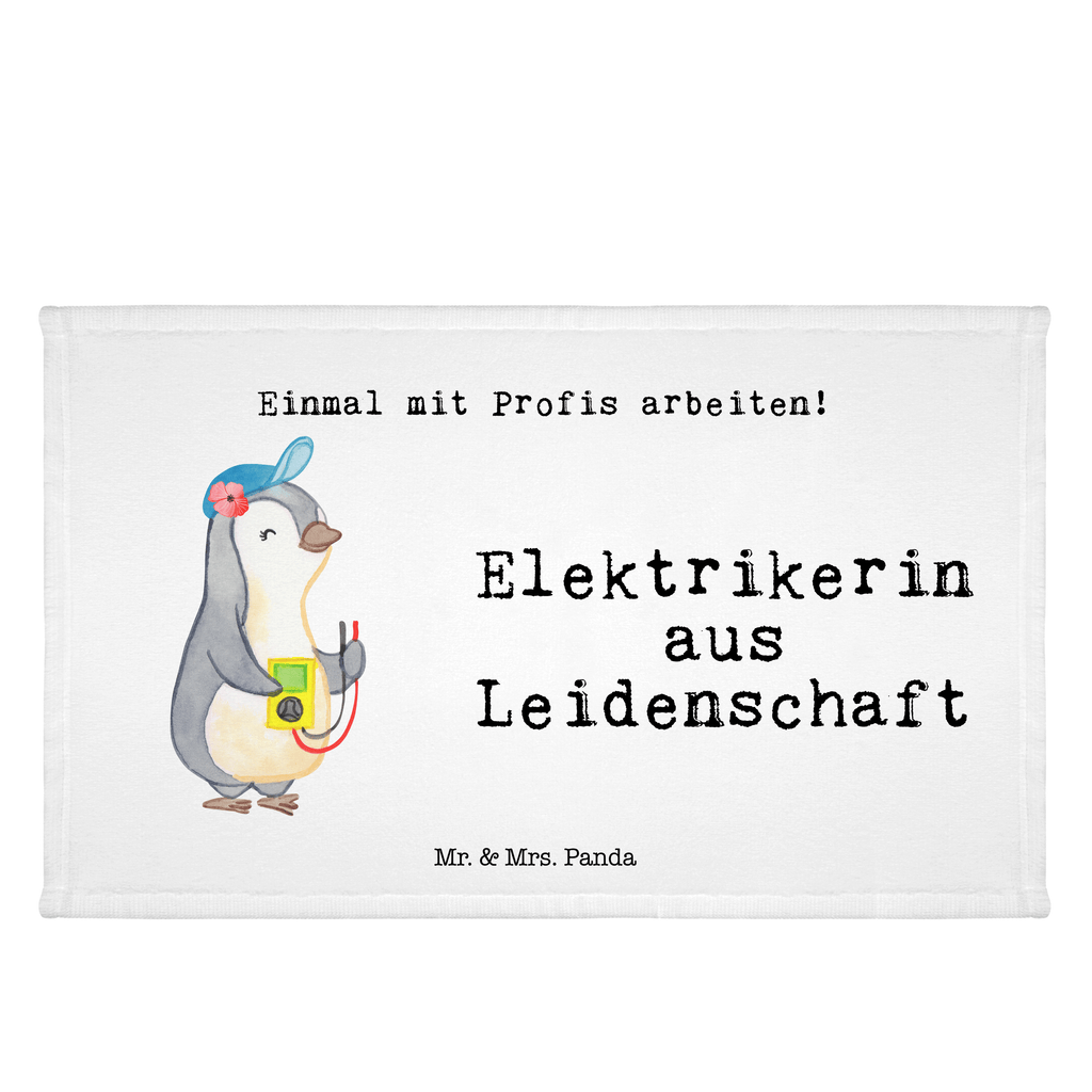 Handtuch Elektrikerin aus Leidenschaft Gästetuch, Reisehandtuch, Sport Handtuch, Frottier, Kinder Handtuch, Beruf, Ausbildung, Jubiläum, Abschied, Rente, Kollege, Kollegin, Geschenk, Schenken, Arbeitskollege, Mitarbeiter, Firma, Danke, Dankeschön, Elektrikerin, Elektronmonteurin, Elektrotechnikerin, Elektroinstallateurin, Elektromeisterin, Gesellenprüfung