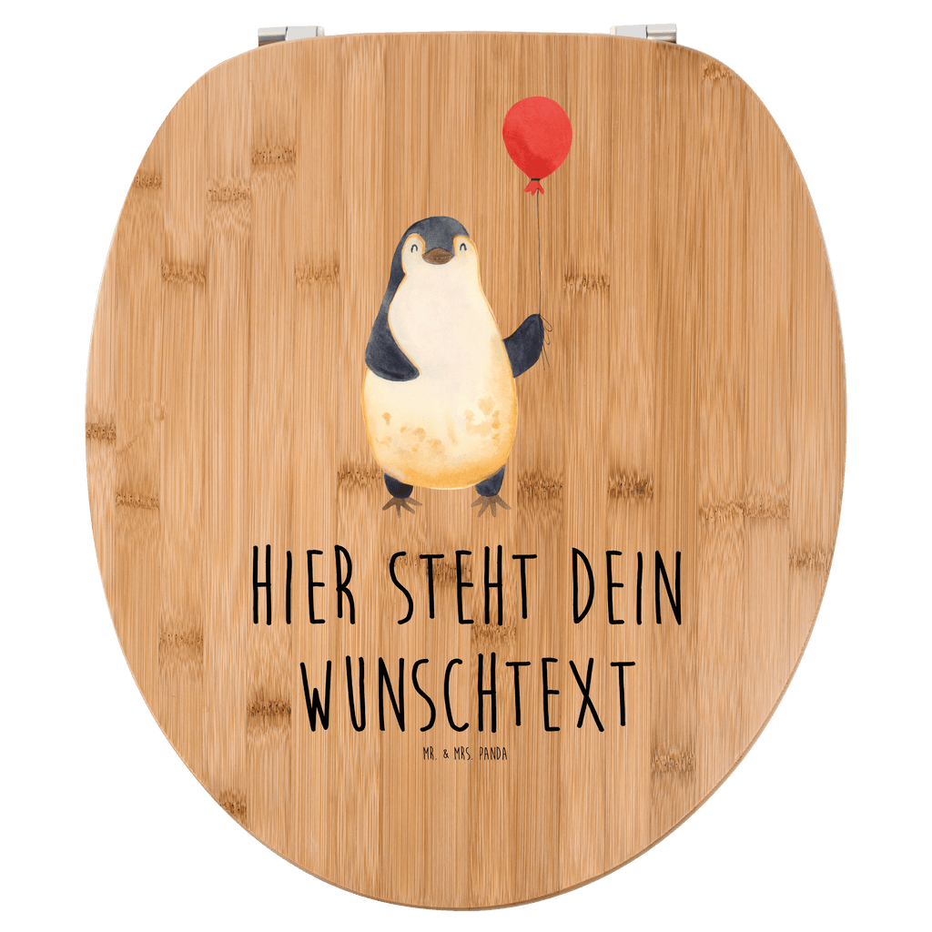 Personalisierter WC Sitz Motiv Pinguin Luftballon Personalisierte Klobrille, Personalisierter Klodeckel, Personalisierter Toilettendeckel, Personalisierter WC-Sitz, Toilettendeckel mit Namen, WC Sitz mit Namen, Pinguin, Pinguine, Luftballon, Tagträume, Lebenslust, Geschenk Freundin, Geschenkidee, beste Freundin, Motivation, Neustart, neues Leben, Liebe, Glück