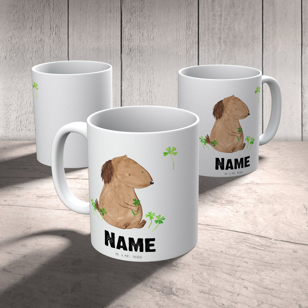 Personalisierte Tasse Hund Kleeblatt Personalisierte Tasse, Namenstasse, Wunschname, Personalisiert, Tasse, Namen, Drucken, Tasse mit Namen, Hund, Hundemotiv, Haustier, Hunderasse, Tierliebhaber, Hundebesitzer, Sprüche, Kleeblatt, Glück, Tagträume, Motivation, Neuanfang, Geschenk, Glücksbringer, Selbstliebe, Achtsamkeit