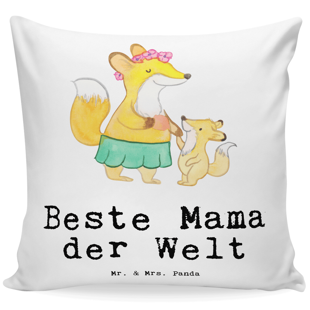 40x40 Kissen Fuchs Beste Mama der Welt Kissenhülle, Kopfkissen, Sofakissen, Dekokissen, Motivkissen, für, Dankeschön, Geschenk, Schenken, Geburtstag, Geburtstagsgeschenk, Geschenkidee, Danke, Bedanken, Mitbringsel, Freude machen, Geschenktipp, Mama, Mami, Mutter, Muttertag, Mutti, Ma, Tochter, Sohn, Beste Mama, Beste, Supermama