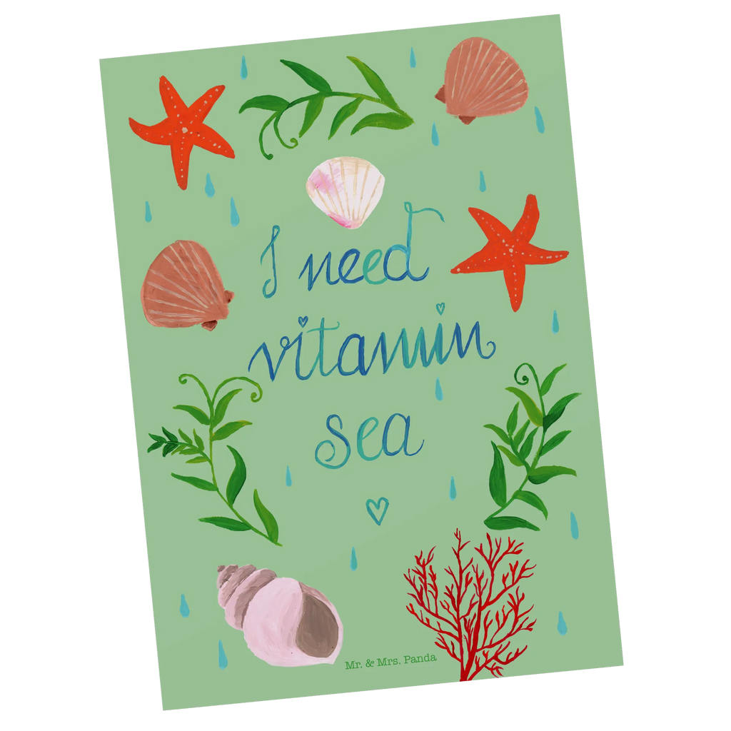 Postkarte Vitamin Sea Postkarte, Karte, Geschenkkarte, Grußkarte, Einladung, Ansichtskarte, Geburtstagskarte, Einladungskarte, Dankeskarte, Ansichtskarten, Einladung Geburtstag, Einladungskarten Geburtstag, Blumen Deko, Frühlings Deko, Sommer Deko, Dekoration, positive Botschaft, Naturliebhaber, Outdoor, Natur, Abenteuer, Vitamin Sea, See, Schwimmen Spruch, Schwimmer Geschenk, Strand Urlaub, Wasserratte Geschenk, Urlaub am Meer