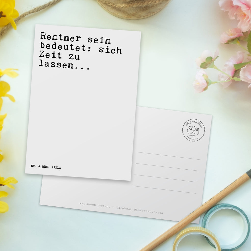 Postkarte Rentner sein bedeutet: sich... Postkarte, Karte, Geschenkkarte, Grußkarte, Einladung, Ansichtskarte, Geburtstagskarte, Einladungskarte, Dankeskarte, Ansichtskarten, Einladung Geburtstag, Einladungskarten Geburtstag, Spruch, Sprüche, lustige Sprüche, Weisheiten, Zitate, Spruch Geschenke, Spruch Sprüche Weisheiten Zitate Lustig Weisheit Worte