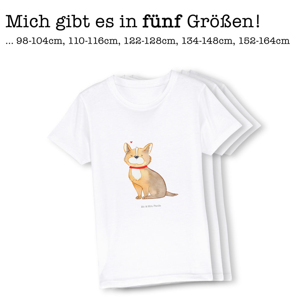 Organic Kinder T-Shirt Hundeglück Kinder T-Shirt, Kinder T-Shirt Mädchen, Kinder T-Shirt Jungen, Hund, Hundemotiv, Haustier, Hunderasse, Tierliebhaber, Hundebesitzer, Sprüche, Corgie, Hundeliebe, Spruch, Hundemama, Liebe