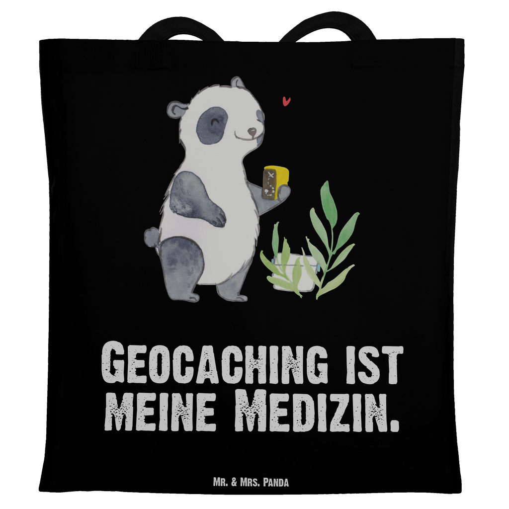 Tragetasche Panda Geocaching Medizin Beuteltasche, Beutel, Einkaufstasche, Jutebeutel, Stoffbeutel, Geschenk, Sport, Sportart, Hobby, Schenken, Danke, Dankeschön, Auszeichnung, Gewinn, Sportler, Geocaching, Schatzsuchen, GPS Schnitzeljagd, Opencaching