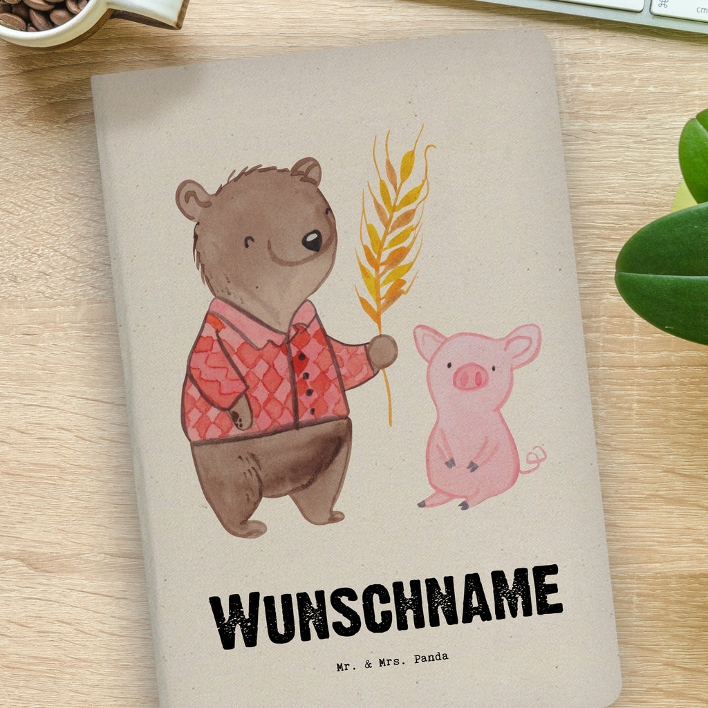 DIN A4 Personalisiertes Notizbuch Landwirt mit Herz Personalisiertes Notizbuch, Notizbuch mit Namen, Notizbuch bedrucken, Personalisierung, Namensbuch, Namen, Beruf, Ausbildung, Jubiläum, Abschied, Rente, Kollege, Kollegin, Geschenk, Schenken, Arbeitskollege, Mitarbeiter, Firma, Danke, Dankeschön, Landwirt; Bauer, Tierwirt, Agronom, Farmer, Bauernhof