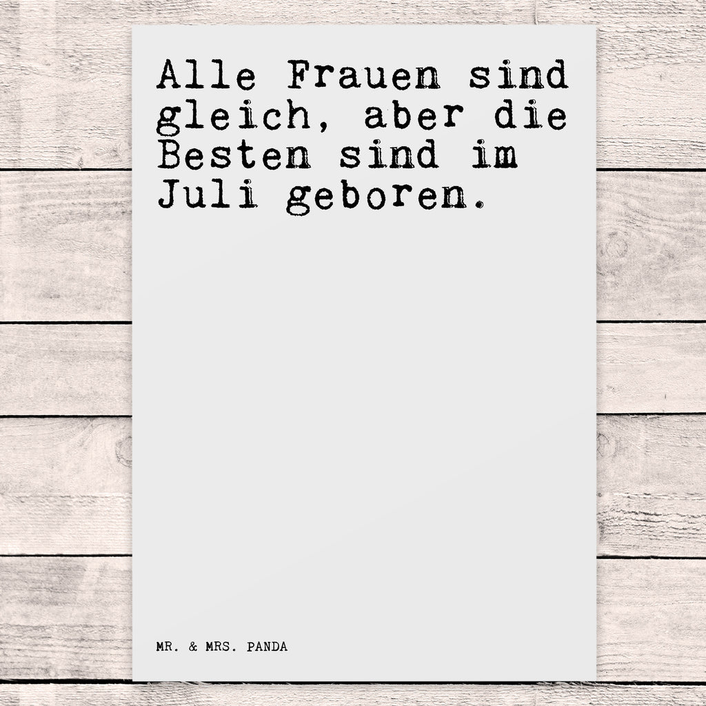 Postkarte Alle Frauen sind gleich,... Postkarte, Karte, Geschenkkarte, Grußkarte, Einladung, Ansichtskarte, Geburtstagskarte, Einladungskarte, Dankeskarte, Ansichtskarten, Einladung Geburtstag, Einladungskarten Geburtstag, Spruch, Sprüche, lustige Sprüche, Weisheiten, Zitate, Spruch Geschenke, Spruch Sprüche Weisheiten Zitate Lustig Weisheit Worte