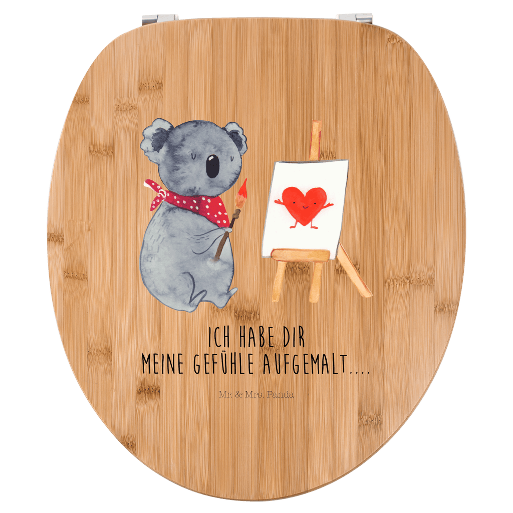 Motiv WC Sitz Koala Künstler Klobrille, Klodeckel, Toilettendeckel, WC-Sitz, Toilette, Koala, Koalabär, Liebe, Liebensbeweis, Liebesgeschenk, Gefühle, Künstler, zeichnen